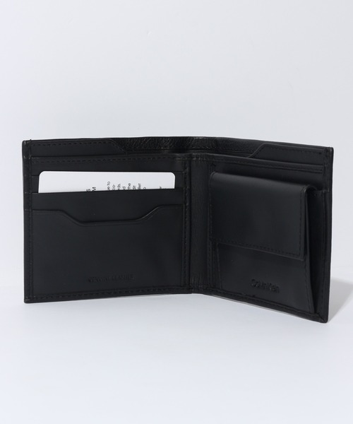 Calvin Klein(カルバン・クライン)の「【Calvin Klein/カルバンクライン】ワンポイント レザーコンパクトウォレット(財布・メンズ・ブラック/ブラウン・FREE)」の3枚目の写真