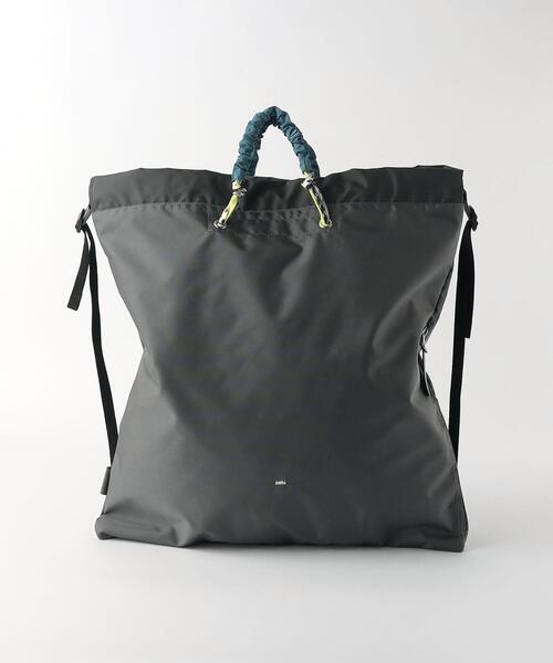zattuPATA―LQ/黒 エコバッグ ドローストリング付き Olu. ショルダーバッグ バッグ ドローストリングバッグ
