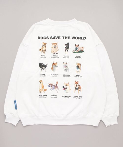 Salong hameu（サロン ハミュー）の「柴犬・猫ちゃんプリント 裏起毛スウェットトップス メンズ レディース/トレーナープルオーバー（スウェット・レディース・ホワイト/グレー系その他/ホワイト系その他/ブラック系その他2/グレー/グリーン/ブルー系その他/ブラック系その他/イエロー/ホワイト系その他2/ブラック/ブラック系その他3/ブルー/スカイブルー・XL/L/M）」の18枚目の写真