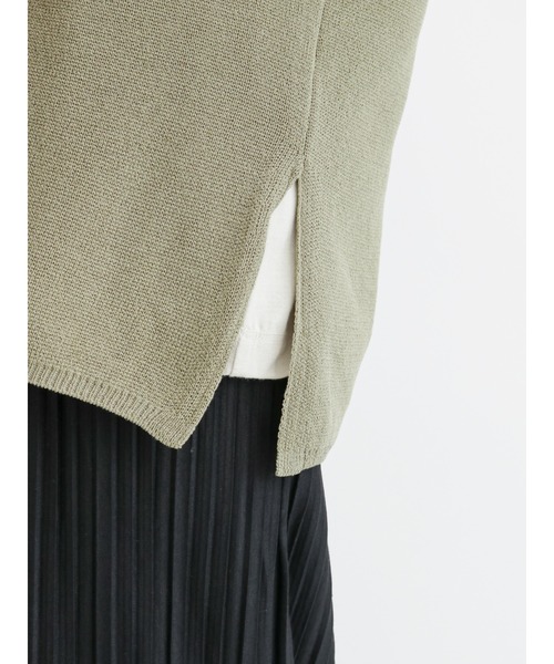 Lugnoncure（ルノンキュール）の「Vネックベスト（ベスト・レディース・カーキ/ベージュ/ブラック・ﾌﾘ-）」の11枚目の写真