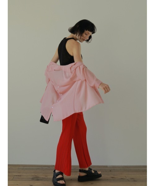 AMAIL（アマイル）の「Petite mesh circle TT（タンクトップ・レディース・ホワイト/ブラック/グリーン・FREE）」の5枚目の写真