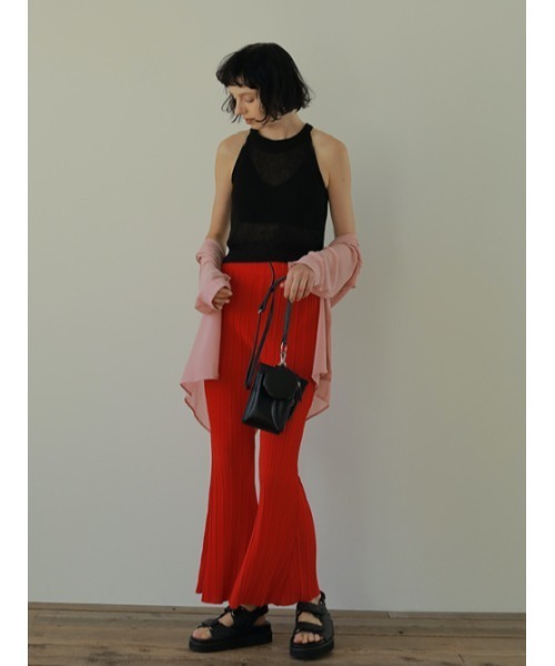 AMAIL（アマイル）の「Petite mesh circle TT（タンクトップ・レディース・ホワイト/ブラック/グリーン・FREE）」の8枚目の写真