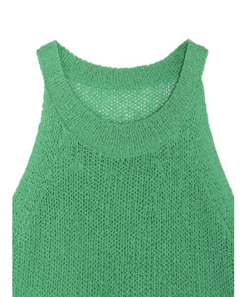 AMAIL（アマイル）の「Petite mesh circle TT（タンクトップ・レディース・ホワイト/ブラック/グリーン・FREE）」の13枚目の写真