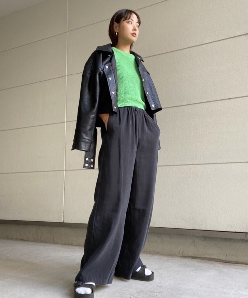 AMAIL（アマイル）の「Petite mesh circle TT（タンクトップ・レディース・ホワイト/ブラック/グリーン・FREE）」の18枚目の写真