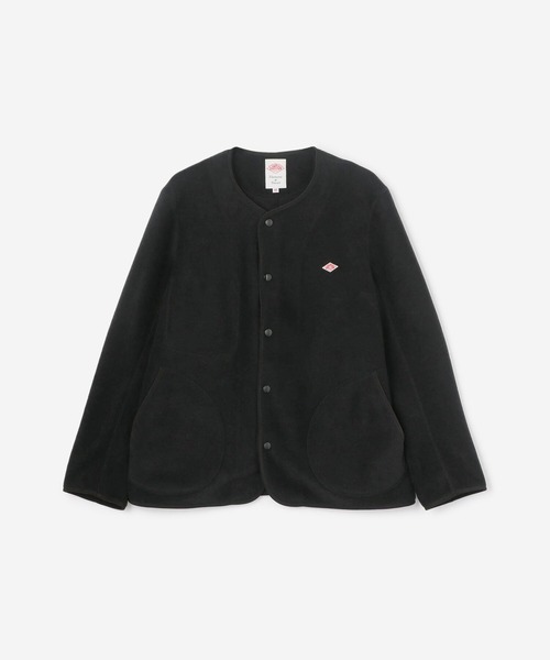 DANTON（ダントン）の「DANTON | フリース カラーレスジャケット MEN（ノーカラージャケット・メンズ・ブラック/グレー/ダークグレー/クリーム・44/40/42）」の2枚目の写真