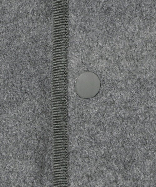 DANTON（ダントン）の「DANTON | フリース カラーレスジャケット MEN（ノーカラージャケット・メンズ・ブラック/グレー/ダークグレー/クリーム・44/40/42）」の18枚目の写真