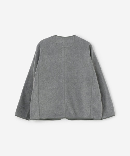 DANTON（ダントン）の「DANTON | フリース カラーレスジャケット MEN（ノーカラージャケット・メンズ・ブラック/グレー/ダークグレー/クリーム・44/40/42）」の12枚目の写真