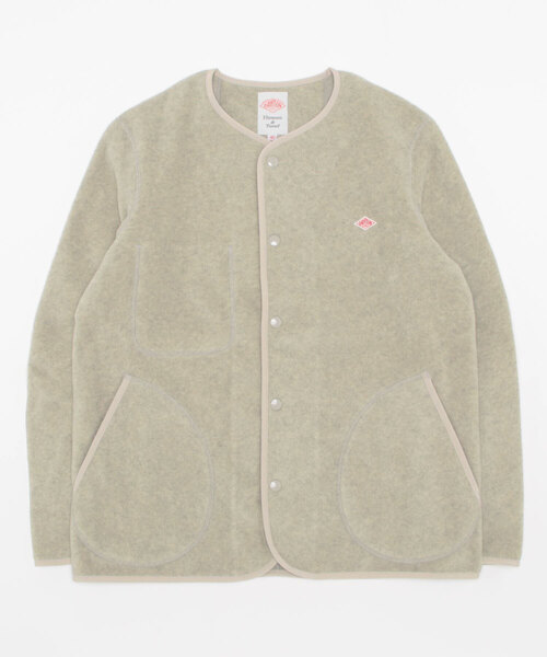 DANTON（ダントン）の「DANTON | フリース カラーレスジャケット MEN（ノーカラージャケット・メンズ・ブラック/グレー/ダークグレー/クリーム・44/40/42）」の22枚目の写真