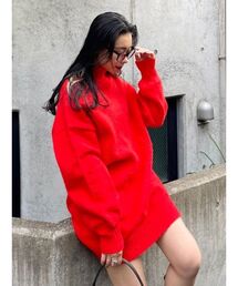 EVRIS | ハイネックルーズニットワンピース(ワンピース)