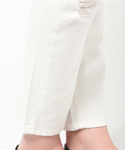 WHO'S WHO gallery（フーズフーギャラリー）の「【minddenim】クラッシュホワイトデニム（デニムパンツ・レディース・ホワイト・SMALL/MEDIUM）」の8枚目の写真