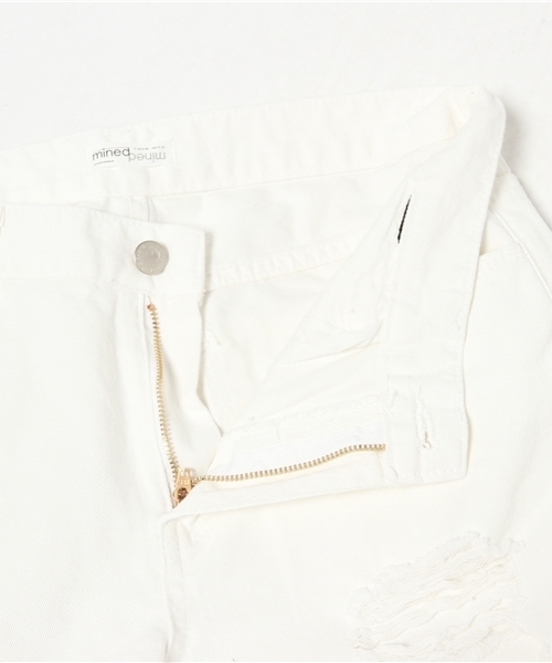 WHO'S WHO gallery（フーズフーギャラリー）の「【minddenim】クラッシュホワイトデニム（デニムパンツ・レディース・ホワイト・SMALL/MEDIUM）」の9枚目の写真