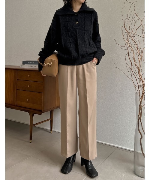 Re:EDIT（リエディ）の「トライアングル切替えハンドバッグ（ハンドバッグ・レディース・ホワイト/キャメル/ブラック・FREE）」の9枚目の写真