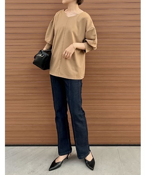 Re:EDIT（リエディ）の「トライアングル切替えハンドバッグ（ハンドバッグ・レディース・ホワイト/キャメル/ブラック・FREE）」の4枚目の写真