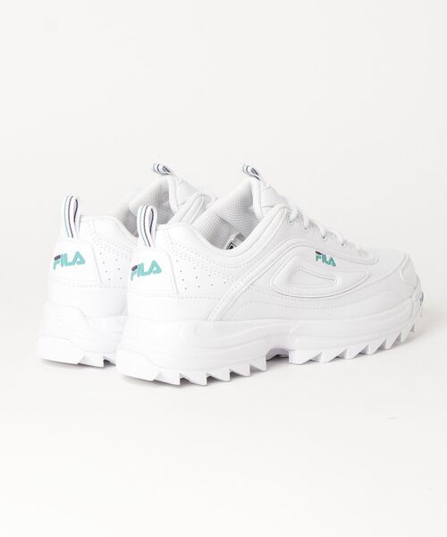 FILA(フィラ)の「FILA/フィラ DISTORTER TAPEYTAPE ディストーター テイピーテープ レディース スニーカー 軽量 デイリーユースに WFW22040(スニーカー・レディース・ホワイト×ピンク/ブラック×ブラック/ホワイト×パープル・23.5cm/25.0cm/24.0cm/24.5cm/23.0cm)」の4枚目の写真