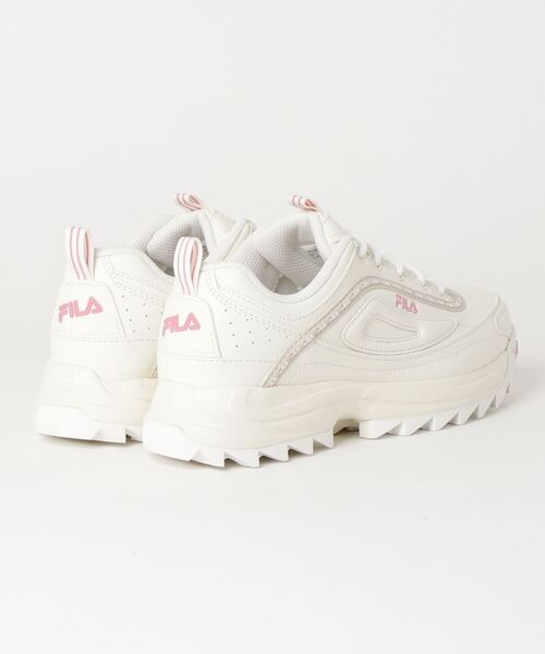 FILA(フィラ)の「FILA/フィラ DISTORTER TAPEYTAPE ディストーター テイピーテープ レディース スニーカー 軽量 デイリーユースに WFW22040(スニーカー・レディース・ホワイト×ピンク/ブラック×ブラック/ホワイト×パープル・23.5cm/25.0cm/24.0cm/24.5cm/23.0cm)」の6枚目の写真