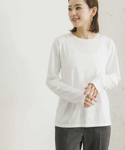 URBAN RESEARCH(アーバンリサーチ)の「クルーネックベーシックカットソー(Tシャツ/カットソー・レディース・オフホワイト・FREE)」の11枚目の写真