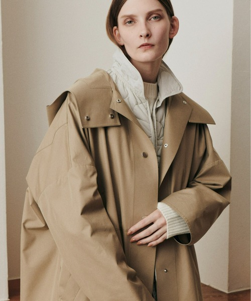 LE CIEL BLEU(ルシェルブルー)の「コットンフードオーバーコート / Cotton Hooded Over Coat(その他アウター・レディース・ベージュ・36)」の4枚目の写真