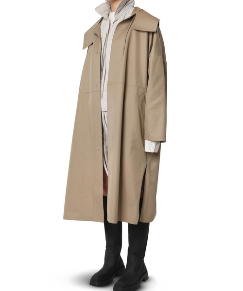 LE CIEL BLEU(ルシェルブルー)の「コットンフードオーバーコート / Cotton Hooded Over Coat(その他アウター・レディース・ベージュ・36)」の14枚目の写真
