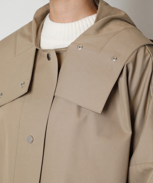 LE CIEL BLEU(ルシェルブルー)の「コットンフードオーバーコート / Cotton Hooded Over Coat(その他アウター・レディース・ベージュ・36)」の17枚目の写真