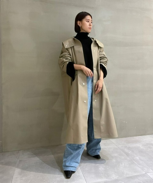 LE CIEL BLEU(ルシェルブルー)の「コットンフードオーバーコート / Cotton Hooded Over Coat(その他アウター・レディース・ベージュ・36)」の8枚目の写真