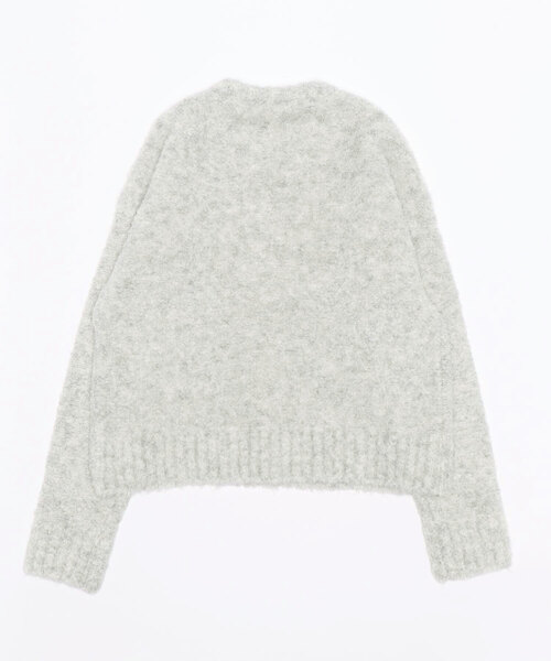 LE17SEPTEMBRE(ル・セプテンバー)の「アルパカタッチ ブークレプルオーバー / BOUCLE BASIC PULLOVER / L223KN05【LE17SEPTEMBRE】【2022PF】(ニット/セーター・レディース・グレー/アイボリー・38/36)」の6枚目の写真
