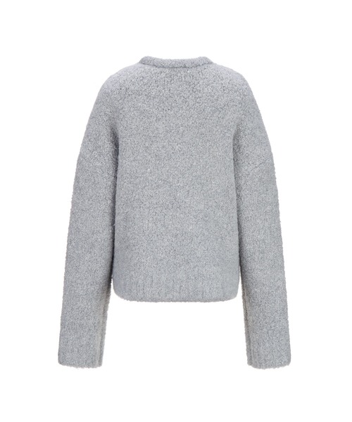LE17SEPTEMBRE(ル・セプテンバー)の「アルパカタッチ ブークレプルオーバー / BOUCLE BASIC PULLOVER / L223KN05【LE17SEPTEMBRE】【2022PF】(ニット/セーター・レディース・グレー/アイボリー・38/36)」の8枚目の写真