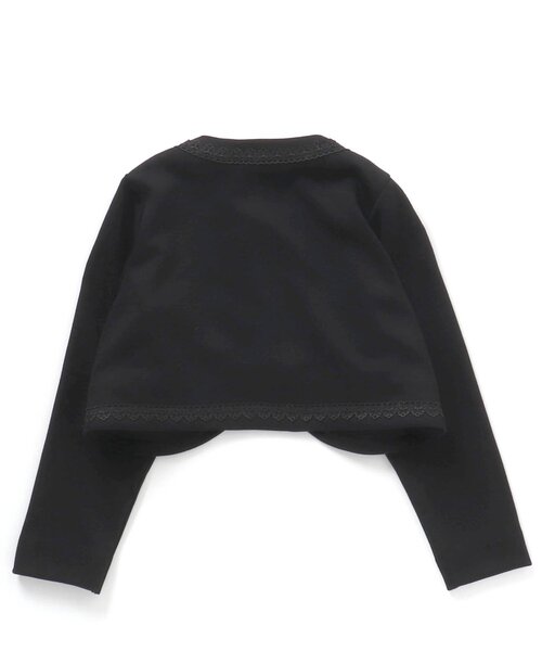 apres les cours（アプレレクール）の「【フォーマル対応】レースボレロ_アプレレクールマシェリ（カーディガン/ボレロ・キッズ・ブラック/オフホワイト・110/100/130/120）」の6枚目の写真