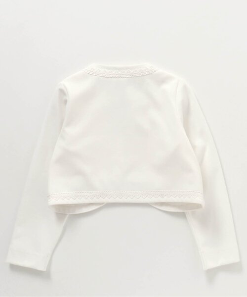 apres les cours（アプレレクール）の「【フォーマル対応】レースボレロ_アプレレクールマシェリ（カーディガン/ボレロ・キッズ・ブラック/オフホワイト・110/100/130/120）」の7枚目の写真