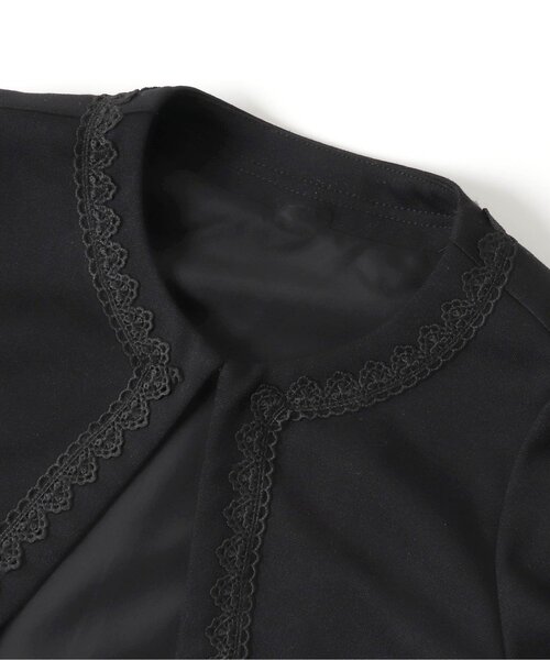 apres les cours（アプレレクール）の「【フォーマル対応】レースボレロ_アプレレクールマシェリ（カーディガン/ボレロ・キッズ・ブラック/オフホワイト・110/100/130/120）」の8枚目の写真