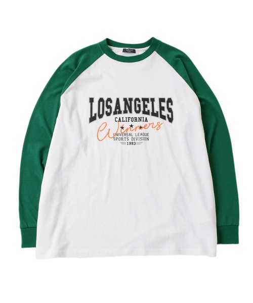 GLAZOS(グラソス)の「ロゴプリントラグランTシャツビッグシルエット(Tシャツ/カットソー・キッズ・ブラック/グレー/ライトグリーン・140cm/150cm/160cm/170cm)」の3枚目の写真