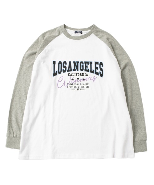 GLAZOS(グラソス)の「ロゴプリントラグランTシャツビッグシルエット(Tシャツ/カットソー・キッズ・ブラック/グレー/ライトグリーン・140cm/150cm/160cm/170cm)」の7枚目の写真