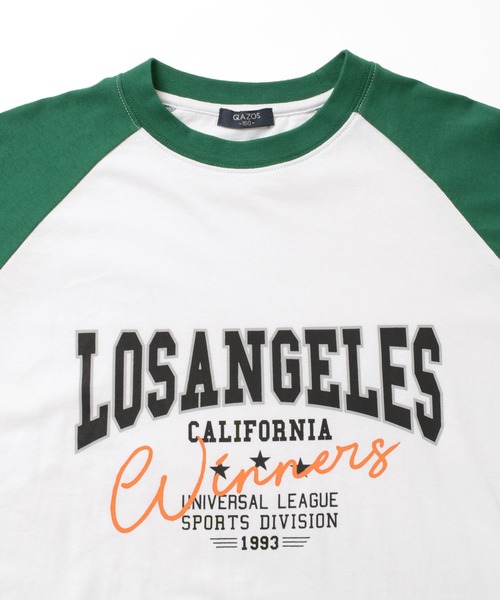 GLAZOS(グラソス)の「ロゴプリントラグランTシャツビッグシルエット(Tシャツ/カットソー・キッズ・ブラック/グレー/ライトグリーン・140cm/150cm/160cm/170cm)」の8枚目の写真