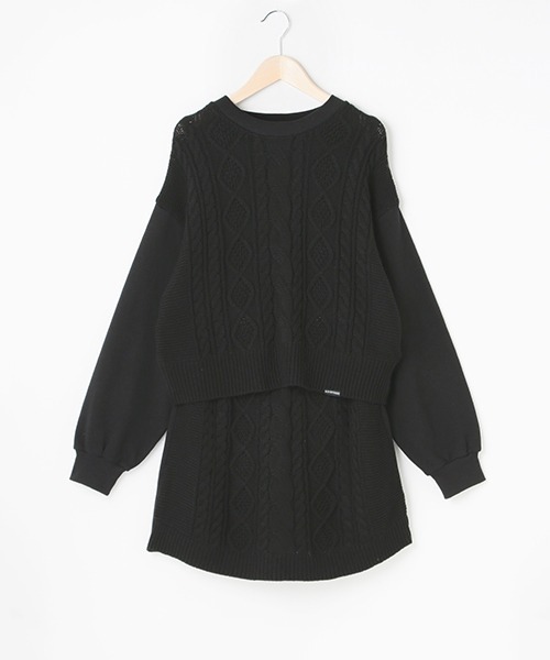 LOVETOXIC（ラブトキシック）の「ケーブルニットSETUP（ニット