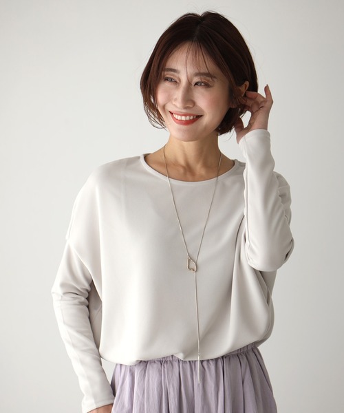 究極の着痩せ 落ち感ドルマントップス長袖（Tシャツ/カットソー