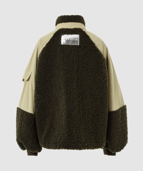 JW Anderson(ジェイダブリューアンダーソン)の「COLOUR BLOCK TRACK TOP(ブルゾン・レディース・グリーン系その他・M)」の2枚目の写真