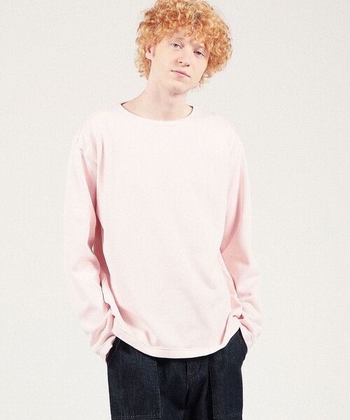 TOMORROWLAND （トゥモローランド）の「【別注】KANELL×SUPER A MARKET VINTAGE JERSEY BONAPARTE" ソリッドTシャツ"（Tシャツ/カットソー・メンズ・ライトピンク/サックスブルー/ライトグリーン/ネイビー・L/XL）」の6枚目の写真
