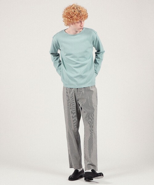 TOMORROWLAND （トゥモローランド）の「【別注】KANELL×SUPER A MARKET VINTAGE JERSEY BONAPARTE" ソリッドTシャツ"（Tシャツ/カットソー・メンズ・ライトピンク/サックスブルー/ライトグリーン/ネイビー・L/XL）」の7枚目の写真