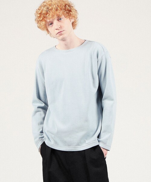 TOMORROWLAND （トゥモローランド）の「【別注】KANELL×SUPER A MARKET VINTAGE JERSEY BONAPARTE" ソリッドTシャツ"（Tシャツ/カットソー・メンズ・ライトピンク/サックスブルー/ライトグリーン/ネイビー・L/XL）」の10枚目の写真