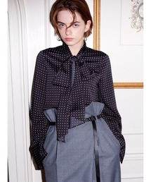 FRAY I.D | クラシックプリントボウタイブラウス(シャツ/ブラウス)