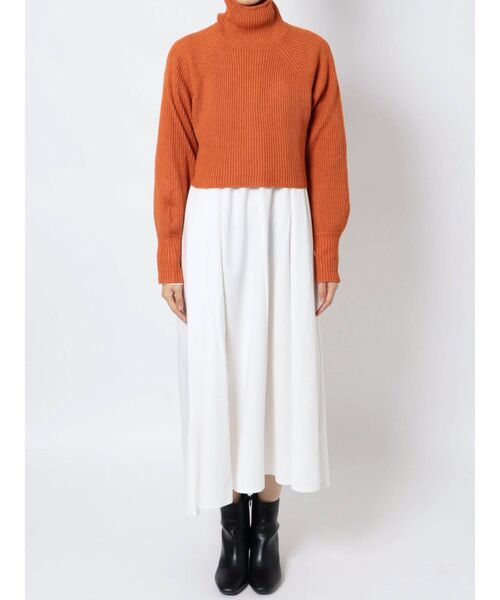 Ungrid(アングリッド)の「バックリボンニットセットワンピース(ワンピース・レディース・ブラック/オレンジ/オフホワイト・FREE)」の10枚目の写真