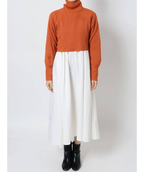 Ungrid(アングリッド)の「バックリボンニットセットワンピース(ワンピース・レディース・ブラック/オレンジ/オフホワイト・FREE)」の17枚目の写真