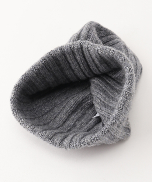 WILLIAM BRUNTON（ウィリアムブラントン）の「【WILLIAM BRUNTON / ウィリアム ブラントン】リブニットボウ（ニットキャップ/ビーニー・レディース・ホワイト/チャコールグレー/ブラック・FREE）」の7枚目の写真