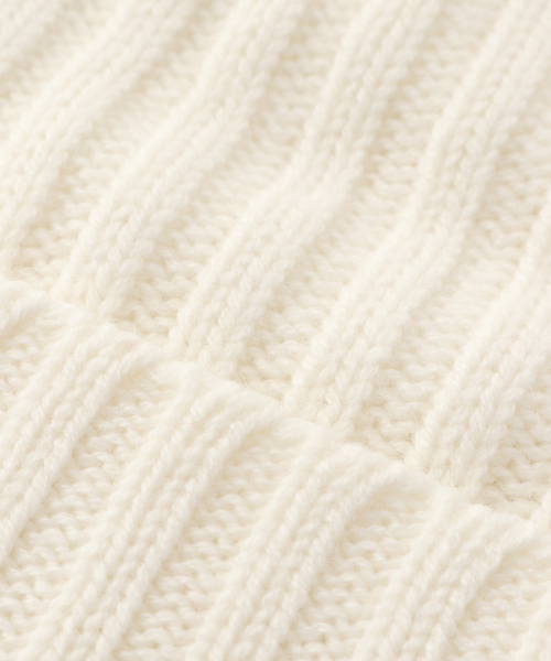 WILLIAM BRUNTON（ウィリアムブラントン）の「【WILLIAM BRUNTON / ウィリアム ブラントン】リブニットボウ（ニットキャップ/ビーニー・レディース・ホワイト/チャコールグレー/ブラック・FREE）」の14枚目の写真