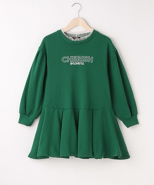 by LOVEiT（バイラビット）の「チアーワンピース（ワンピース・キッズ・グレー/ピンク/ブラック/グリーン・140cm/120cm/150cm/160cm/130cm）」の3枚目の写真