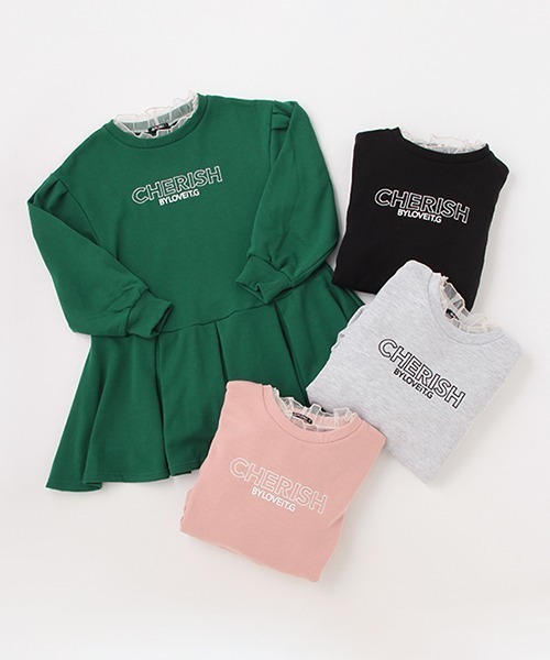 by LOVEiT（バイラビット）の「チアーワンピース（ワンピース・キッズ・グレー/ピンク/ブラック/グリーン・140cm/120cm/150cm/160cm/130cm）」の16枚目の写真