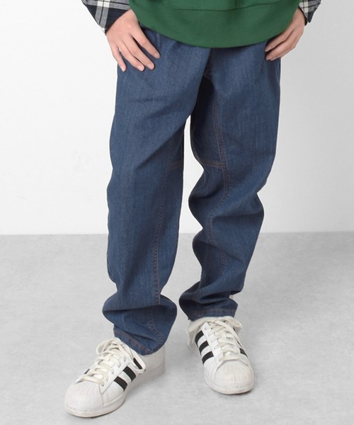 GLAZOS（グラソス）の「【ラクパン】[テーパード]デニム・アクティブパンツ（その他パンツ・キッズ・ブラック/グレイッシュブルー/インディゴブルー・140cm/150cm/160cm/170cm）」の3枚目の写真