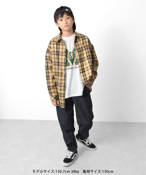 GLAZOS（グラソス）の「【ラクパン】[テーパード]デニム・アクティブパンツ（その他パンツ・キッズ・ブラック/グレイッシュブルー/インディゴブルー・140cm/150cm/160cm/170cm）」の7枚目の写真