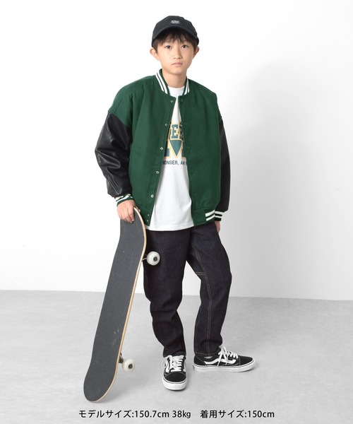 GLAZOS（グラソス）の「【ラクパン】[テーパード]デニム・アクティブパンツ（その他パンツ・キッズ・ブラック/グレイッシュブルー/インディゴブルー・140cm/150cm/160cm/170cm）」の9枚目の写真