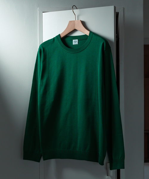 EDIFICE（エディフィス）の「ウォッシャブル クルーネック ニット（ニット/セーター・メンズ・ベージュ/ブルー系その他/ベージュ系その他/グリーン/ブラック系その他/ブラック・LARGE/SMALL/MEDIUM）」の5枚目の写真