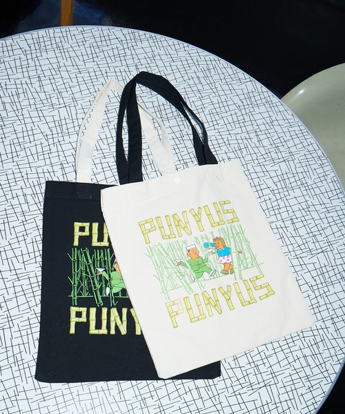 PUNYUS(プニュズ)の「竹林トートバッグ(トートバッグ・レディース・ブラック/キナリ・FREE)」の1枚目の写真